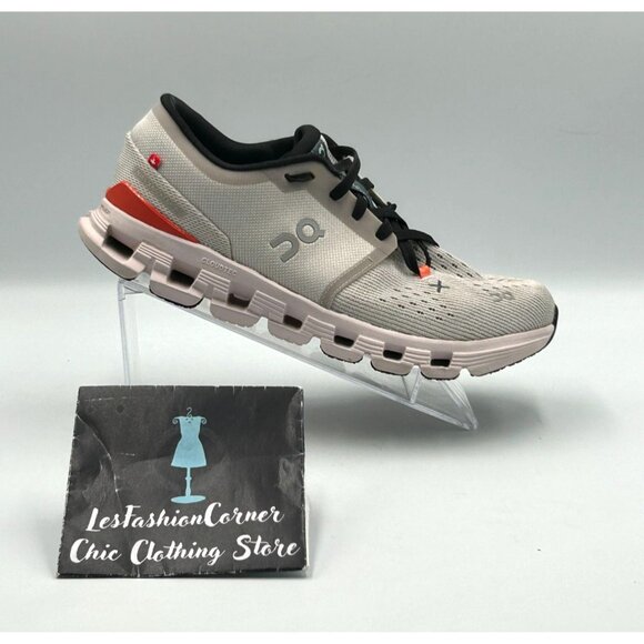 On Cloud Women's Gray/Coral X 4 Lightweight Athletic Running Shoes Sz  7.5 3021 - Picture 15 of 16